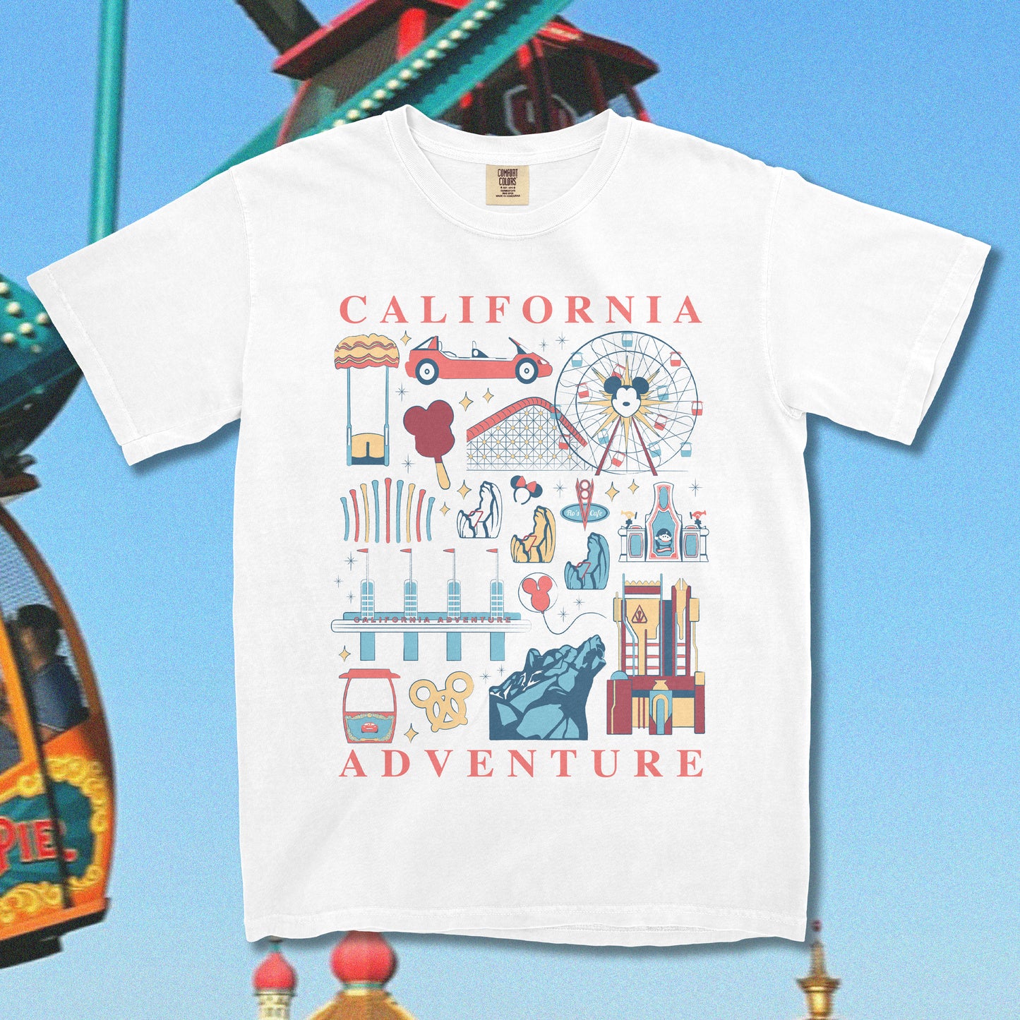 California Adventure Park Icons T-Shirt