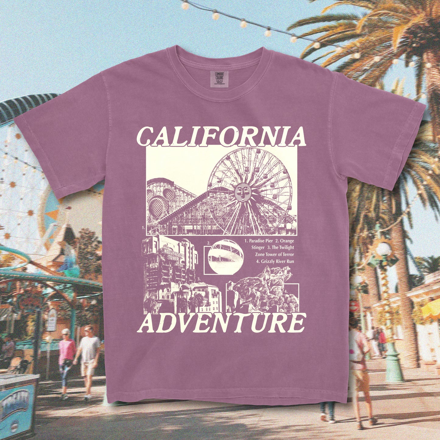 California Adventure Vintage Style T-Shirt