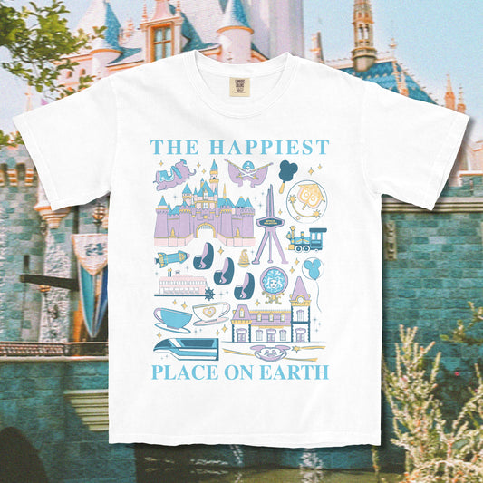 The Happiest Place on Earth Park Icons T-Shirt