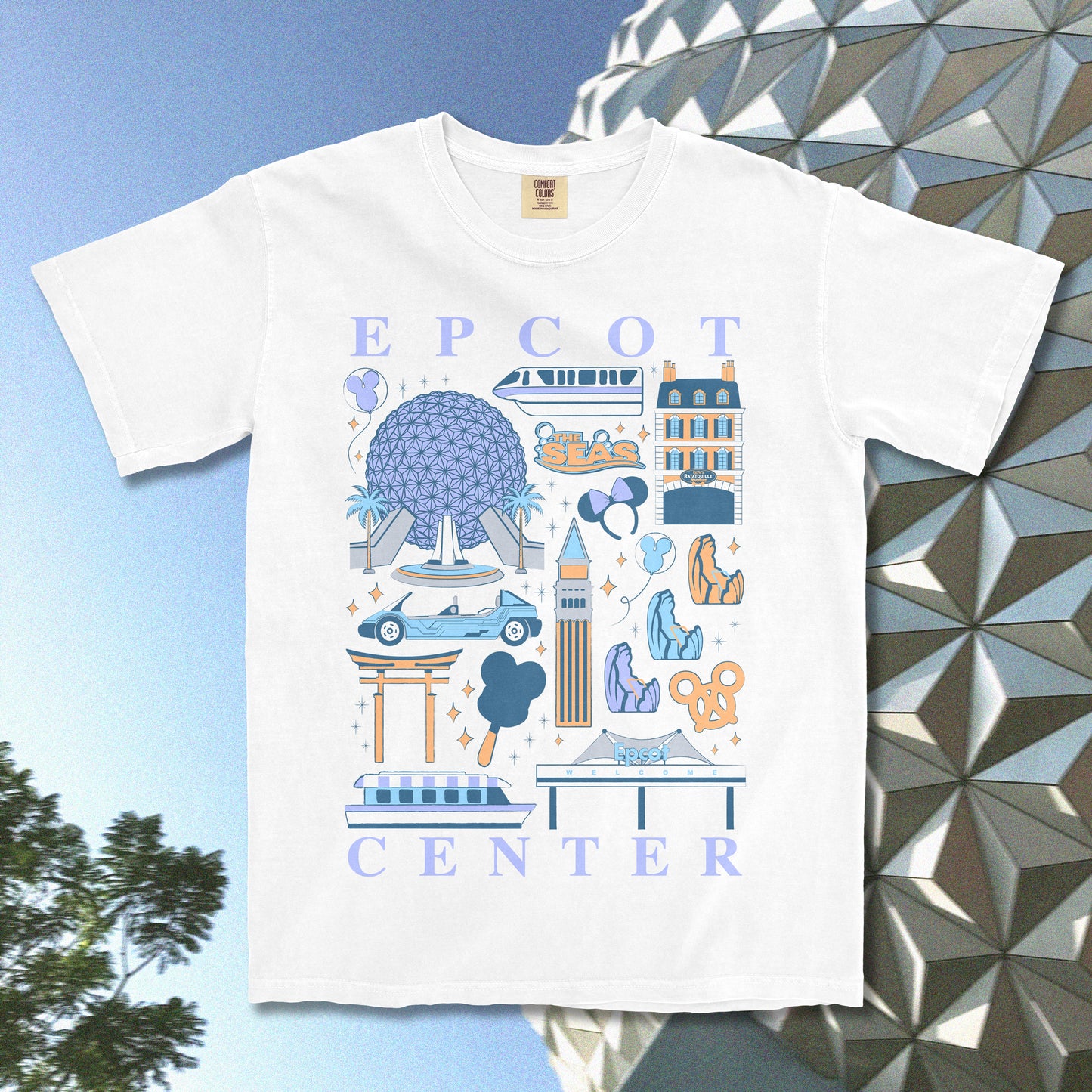 Epcot Center Park Icons T-Shirt