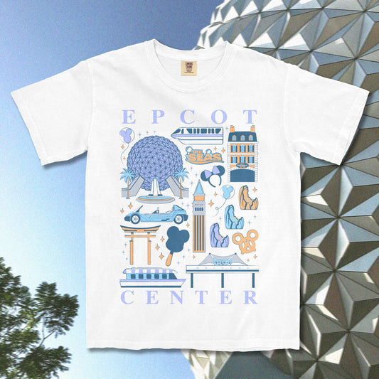 Epcot Center Park Icons T-Shirt