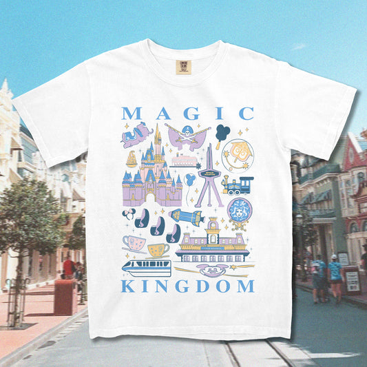 Magic Kingdom Park Icons T-Shirt